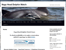 Tablet Screenshot of nagsheaddolphinwatch.com